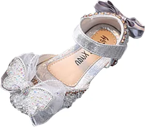 Baby Flat Sole Shoes Fashion Spring Summer Girls Dress Dance Show Princess Shoes Flat Bottom Rhinestone Mesh