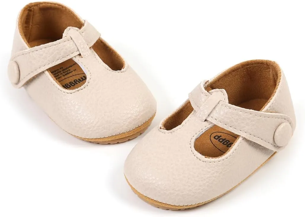 Baby Girl Shoes Infant Toddler Walking Flat Shoes Soft Sole Princess Mary Jane Shoes Prewalkers Wedding Dress Shoes Crib Shoes