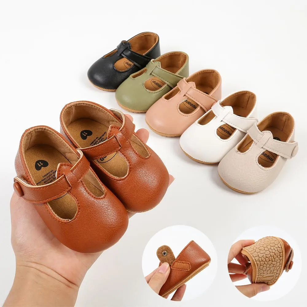 Baby Girl Shoes Infant Toddler Walking Flat Shoes Soft Sole Princess Mary Jane Shoes Prewalkers Wedding Dress Shoes Crib Shoes