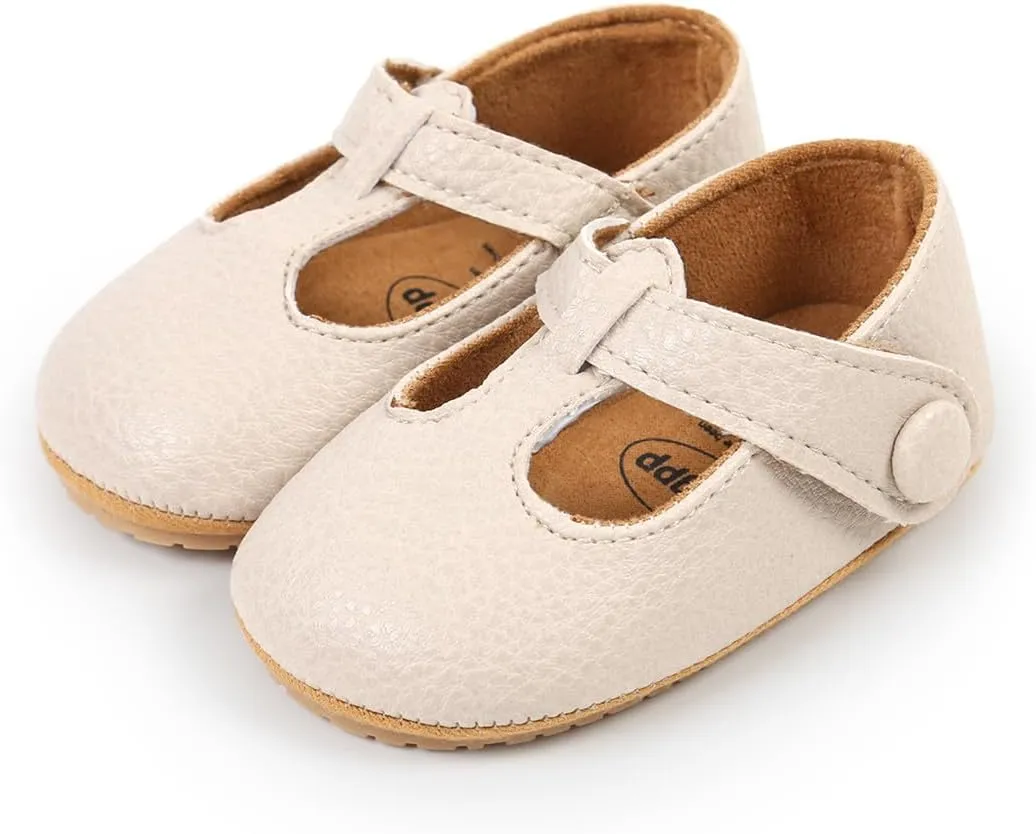 Baby Girl Shoes Infant Toddler Walking Flat Shoes Soft Sole Princess Mary Jane Shoes Prewalkers Wedding Dress Shoes Crib Shoes