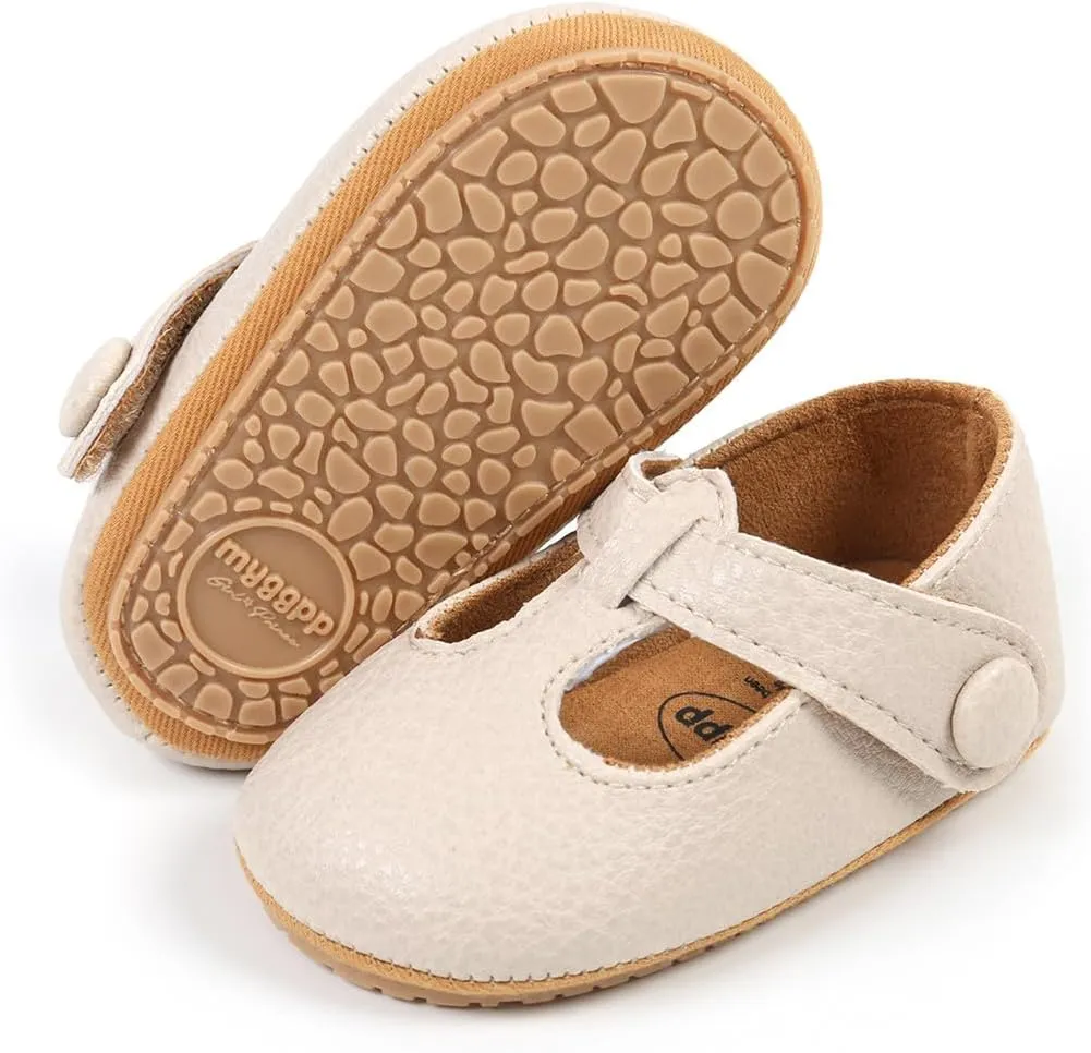 Baby Girl Shoes Infant Toddler Walking Flat Shoes Soft Sole Princess Mary Jane Shoes Prewalkers Wedding Dress Shoes Crib Shoes