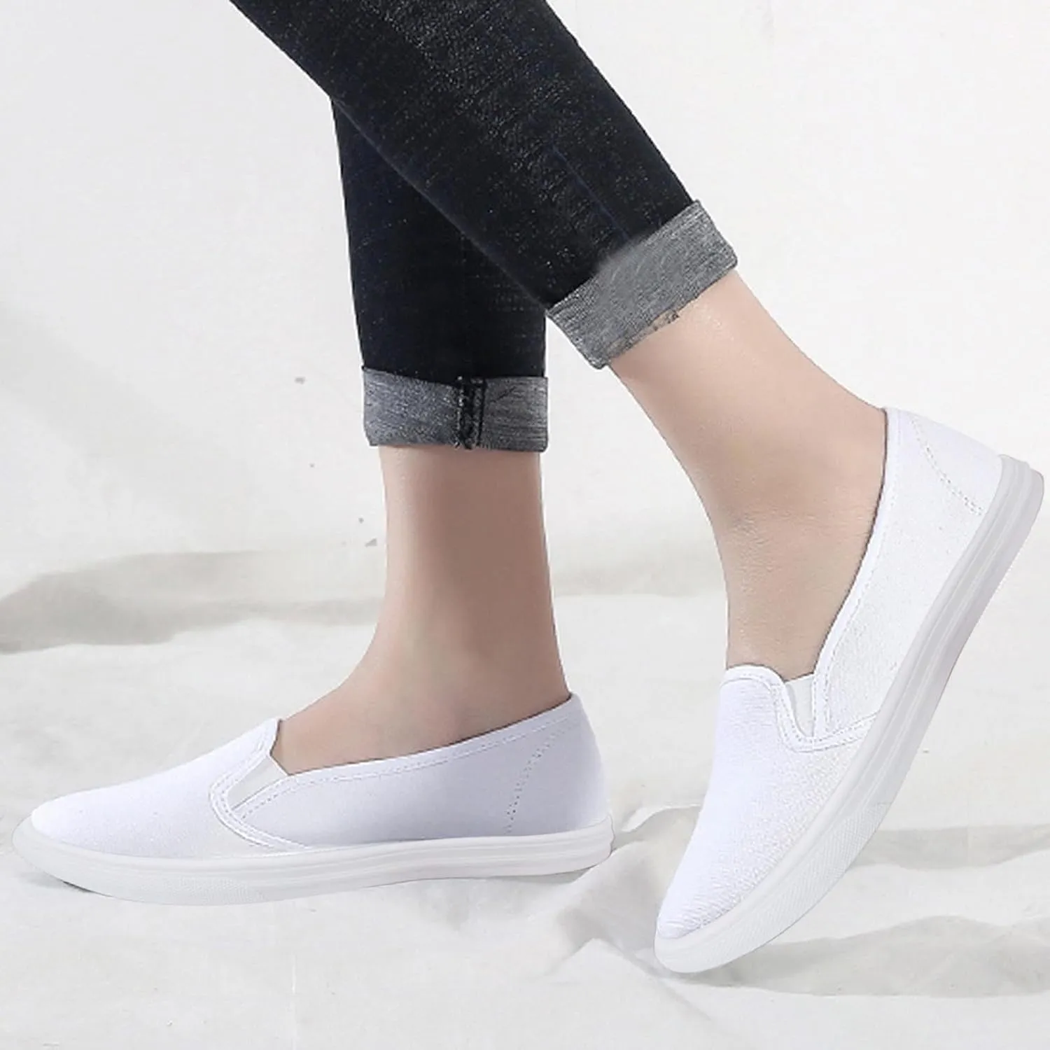 Barefoot Shoes Men Running Women Sneakers Women Loafers Shoes Casual Black Non Slip Work Shoes for Women Round Toe Flat Heel October 11-12