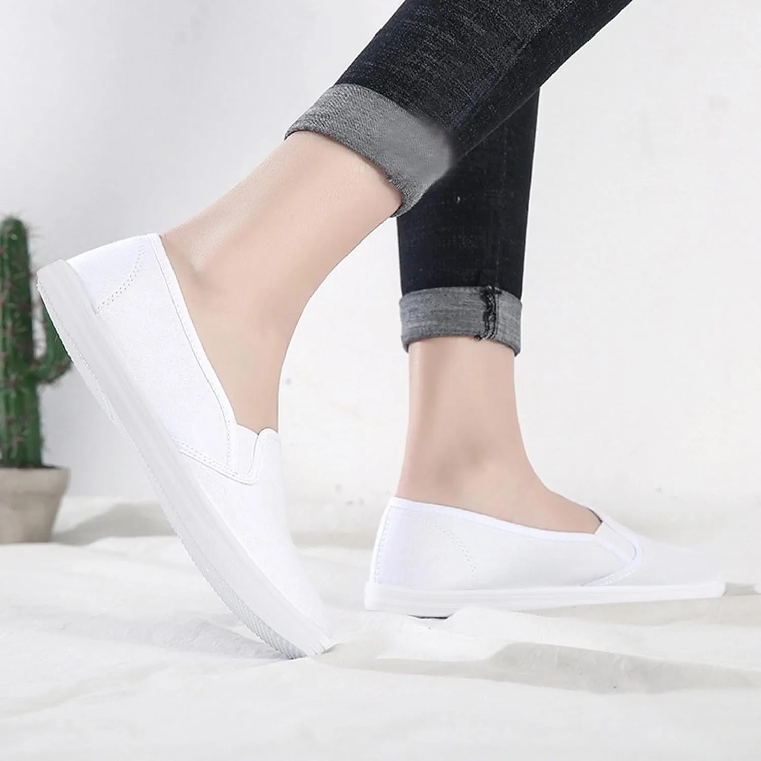 Barefoot Shoes Men Running Women Sneakers Women Loafers Shoes Casual Black Non Slip Work Shoes for Women Round Toe Flat Heel October 11-12