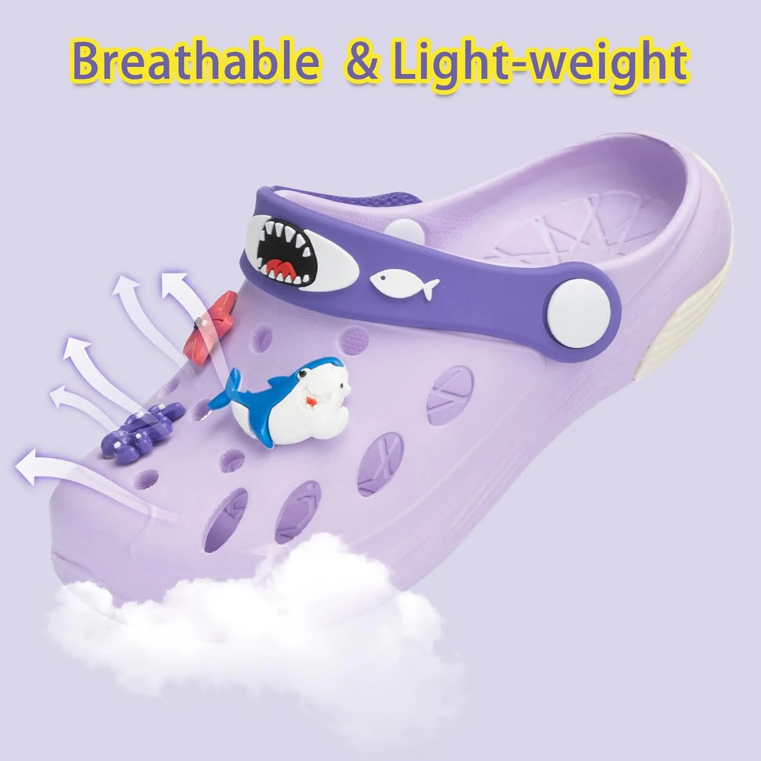 Beach Vacation Essentials Clogs for Toddler Kids Cute Cartoon Garden Water Shower Shoes Slides Slippers Pool Sandals Gifts for Boys Girls