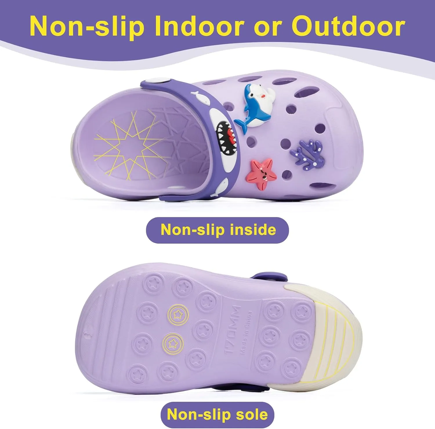 Beach Vacation Essentials Clogs for Toddler Kids Cute Cartoon Garden Water Shower Shoes Slides Slippers Pool Sandals Gifts for Boys Girls