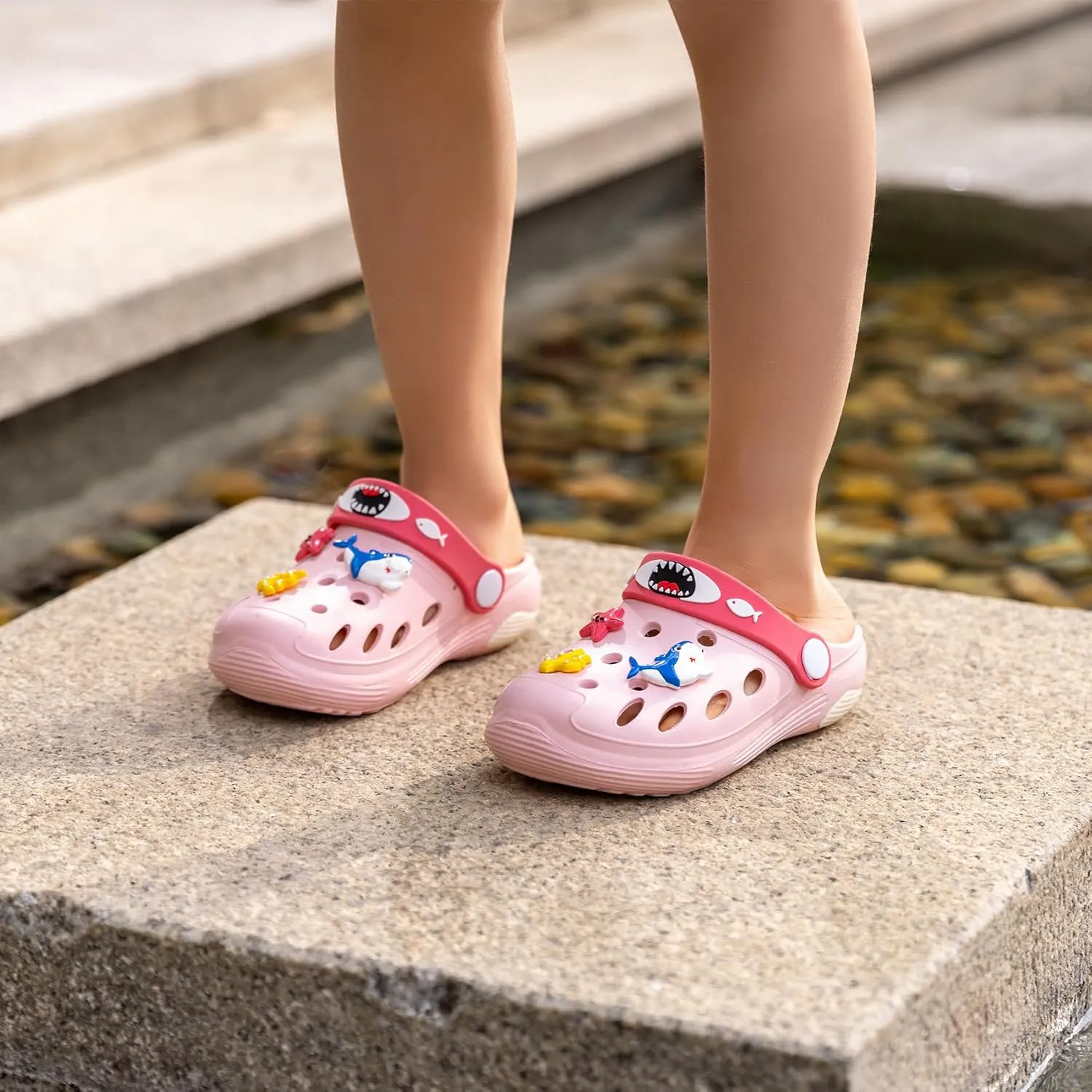 Beach Vacation Essentials Clogs for Toddler Kids Cute Cartoon Garden Water Shower Shoes Slides Slippers Pool Sandals Gifts for Boys Girls