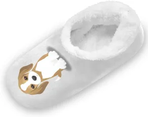 Beagle Puppy Slippers for Kids Cute Dog Home House Fuzzy Slipper Indoor Soft Plush Fleece Non Slip Casual Shoes for Boys Girls, S