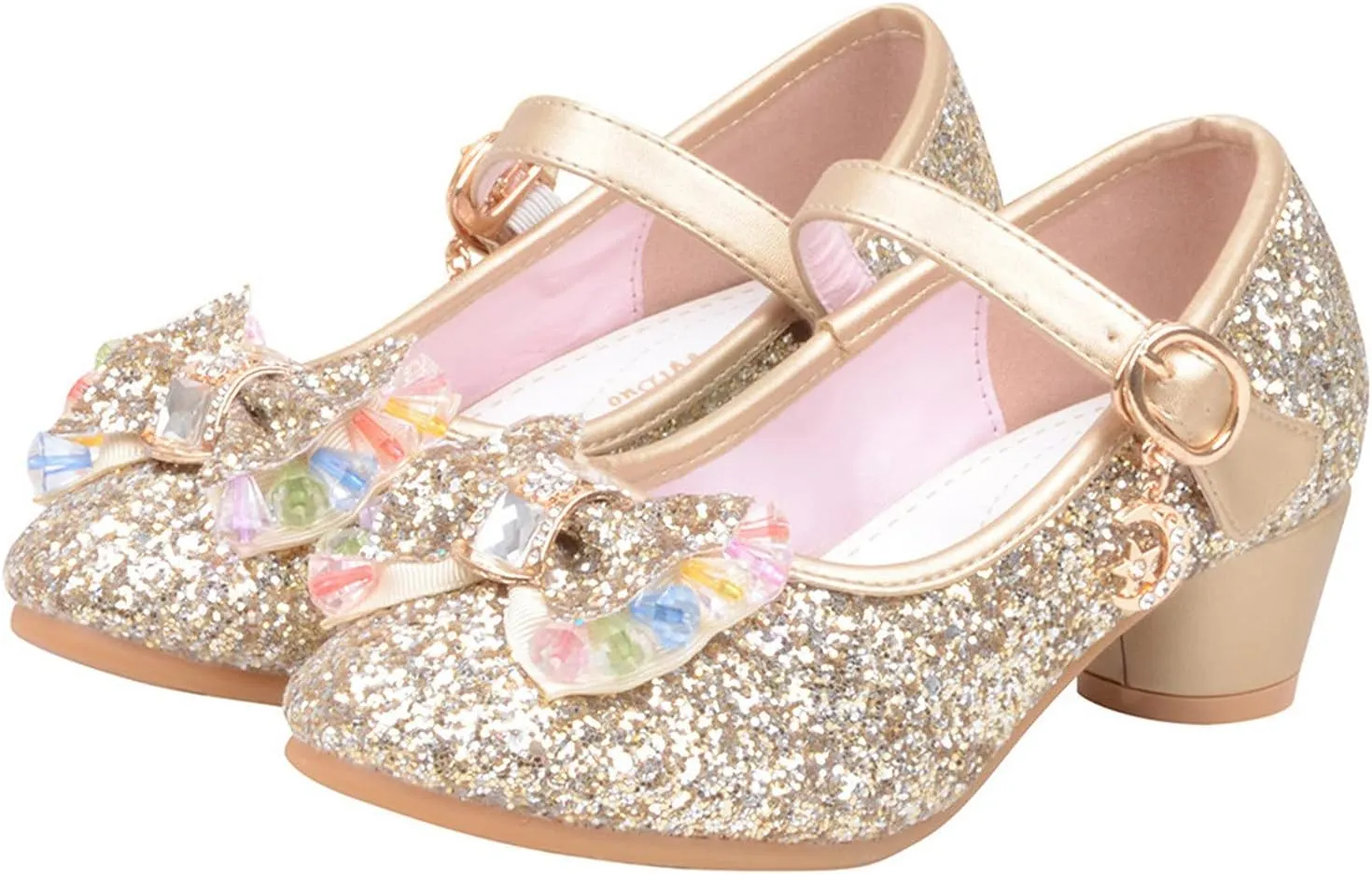 Black Shoes for Girls,Baby Kids Pearl Sandals Crystal Princess Shoes Bling Girls Infant Bowknot Baby Shoes Cute Shoes