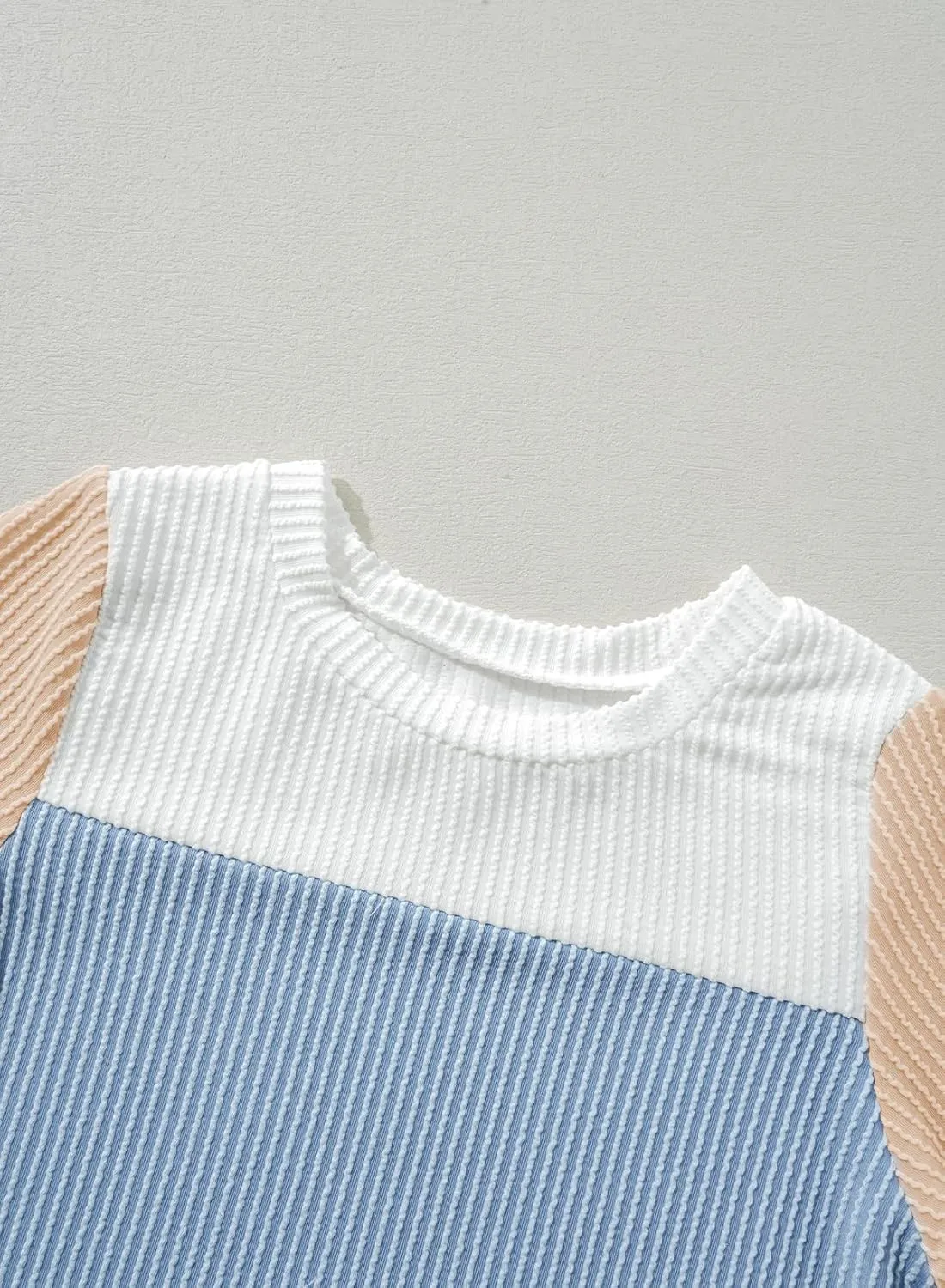 blibean Tween Girls Summer Short Sleeve Shirts Kid Color Block Tops Size 6-15 Years