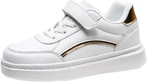 Boys Girls Antiskid Tennis Sneakers Lightweight Outdoor Casual Shoes Kids Leather Platform Walking Running Shoes