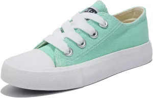 Boys Girls Baby Children's Shoes Low top lace-up Children's Canvas Shoes Back-to-School Season Small White Shoes Children's Sneakers Teens Medium and Large Kids Skateboarding Shoes