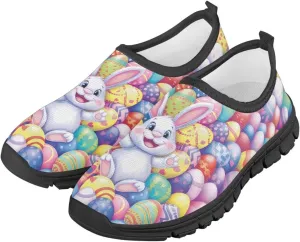 Boys Girls Slip On Flats Sneakers,Children's Low-Top Elastic Skateboard Shoes Lightweight Casual Outdoor Sneakers