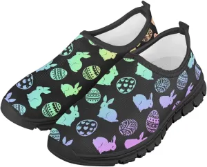 Boys Girls Slip On Flats Sneakers,Children's Low-Top Elastic Skateboard Shoes Lightweight Casual Outdoor Sneakers