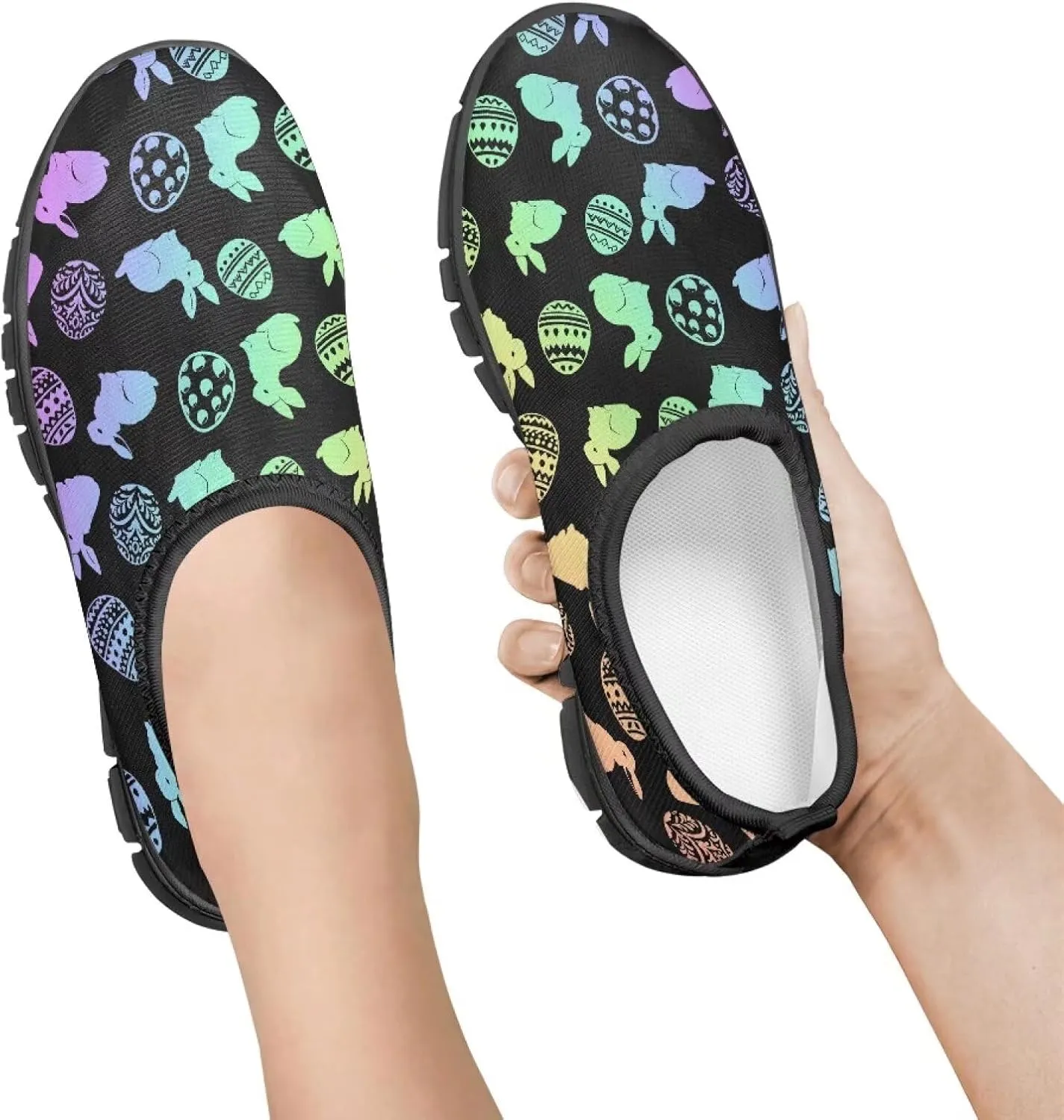 Boys Girls Slip On Flats Sneakers,Children's Low-Top Elastic Skateboard Shoes Lightweight Casual Outdoor Sneakers