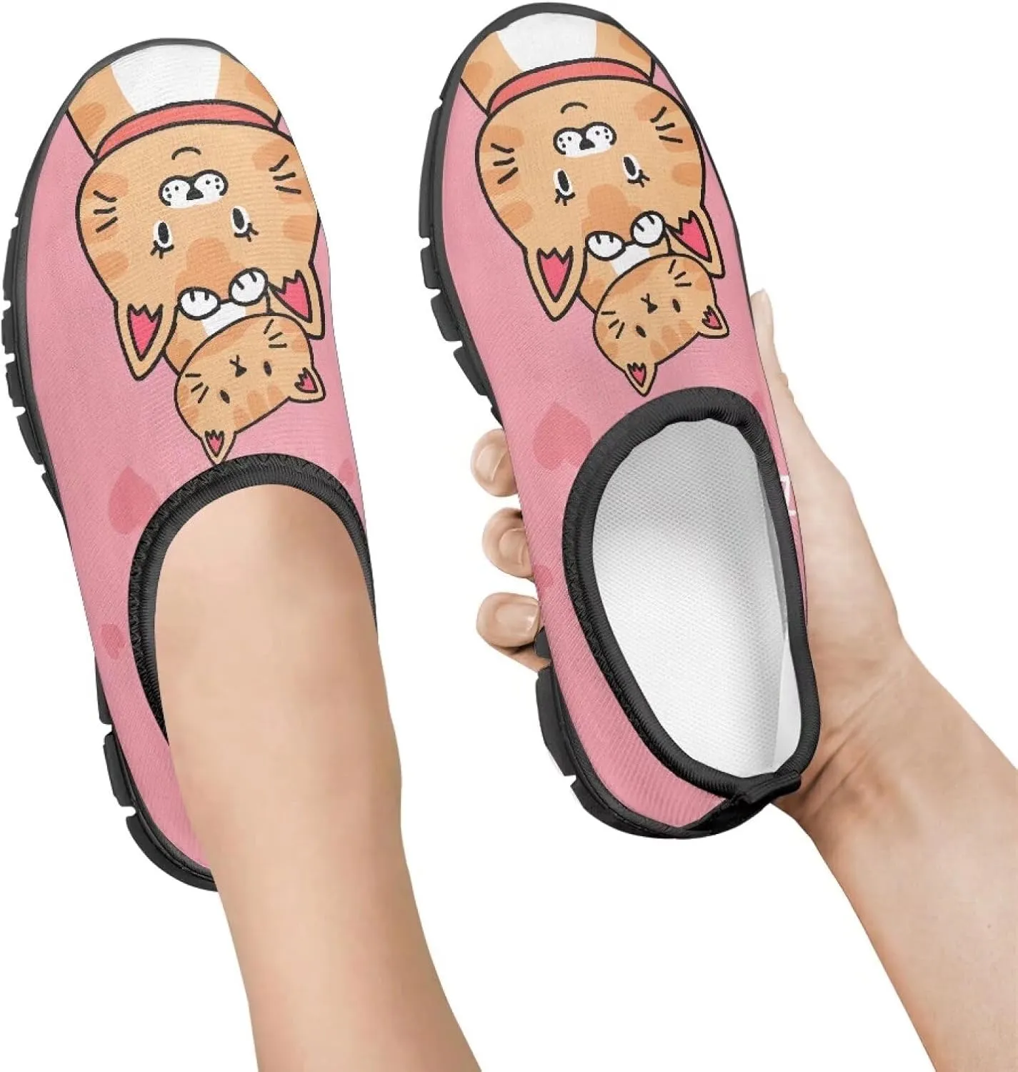 Boys Girls Slip On Flats Sneakers,Children's Low-Top Elastic Skateboard Shoes Lightweight Casual Outdoor Sneakers