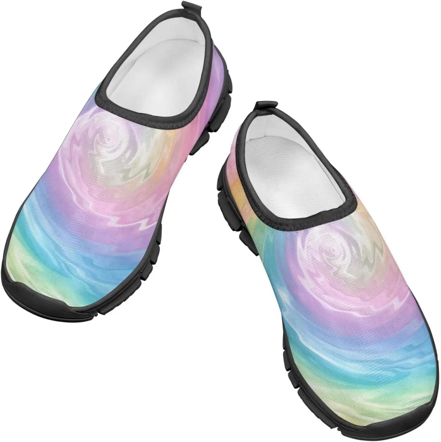 Boys Girls Slip On Flats Sneakers,Children's Low-Top Elastic Skateboard Shoes Lightweight Casual Outdoor Sneakers