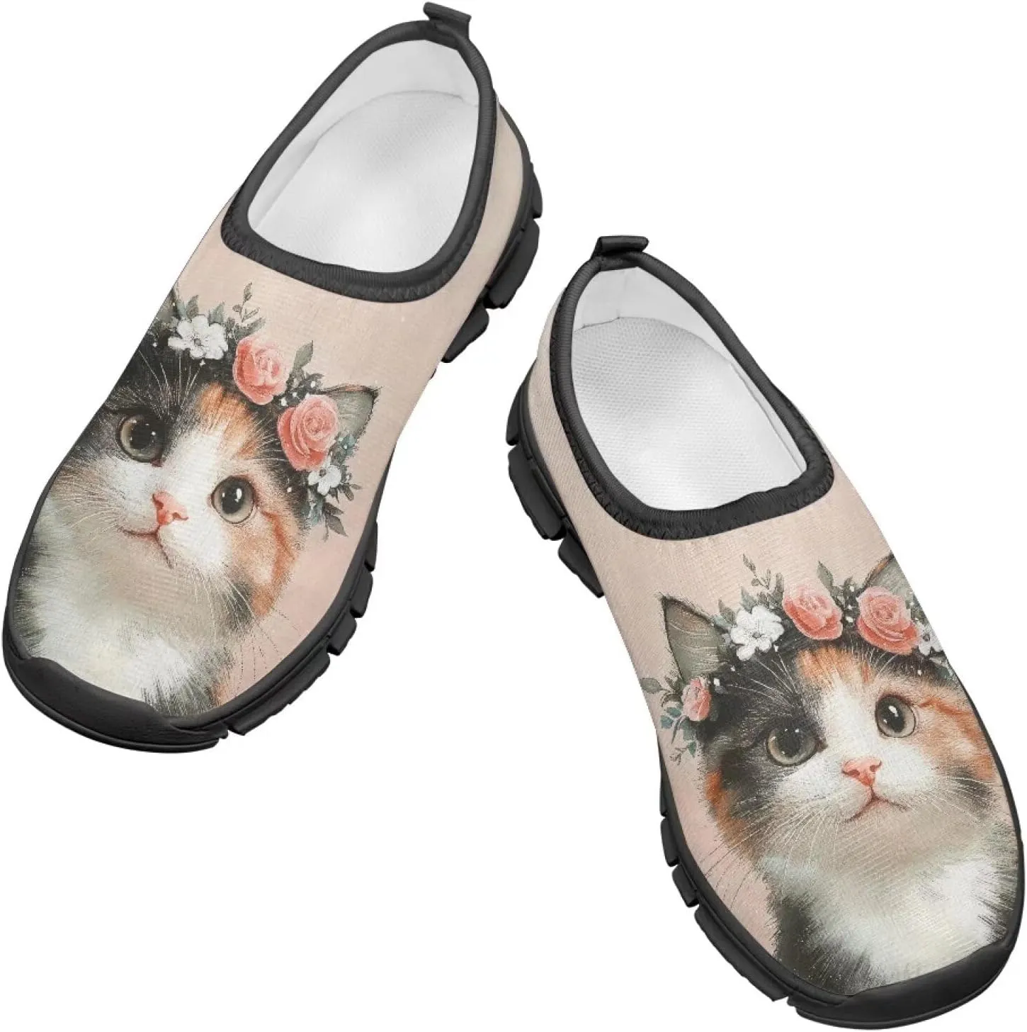 Boys Girls Slip On Flats Sneakers,Children's Low-Top Elastic Skateboard Shoes Lightweight Casual Outdoor Sneakers
