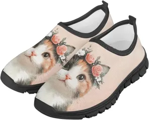 Boys Girls Slip On Flats Sneakers,Children's Low-Top Elastic Skateboard Shoes Lightweight Casual Outdoor Sneakers