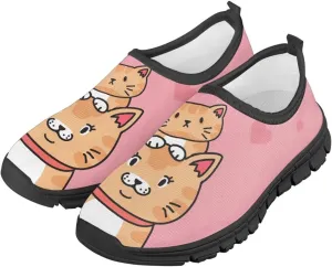 Boys Girls Slip On Flats Sneakers,Children's Low-Top Elastic Skateboard Shoes Lightweight Casual Outdoor Sneakers