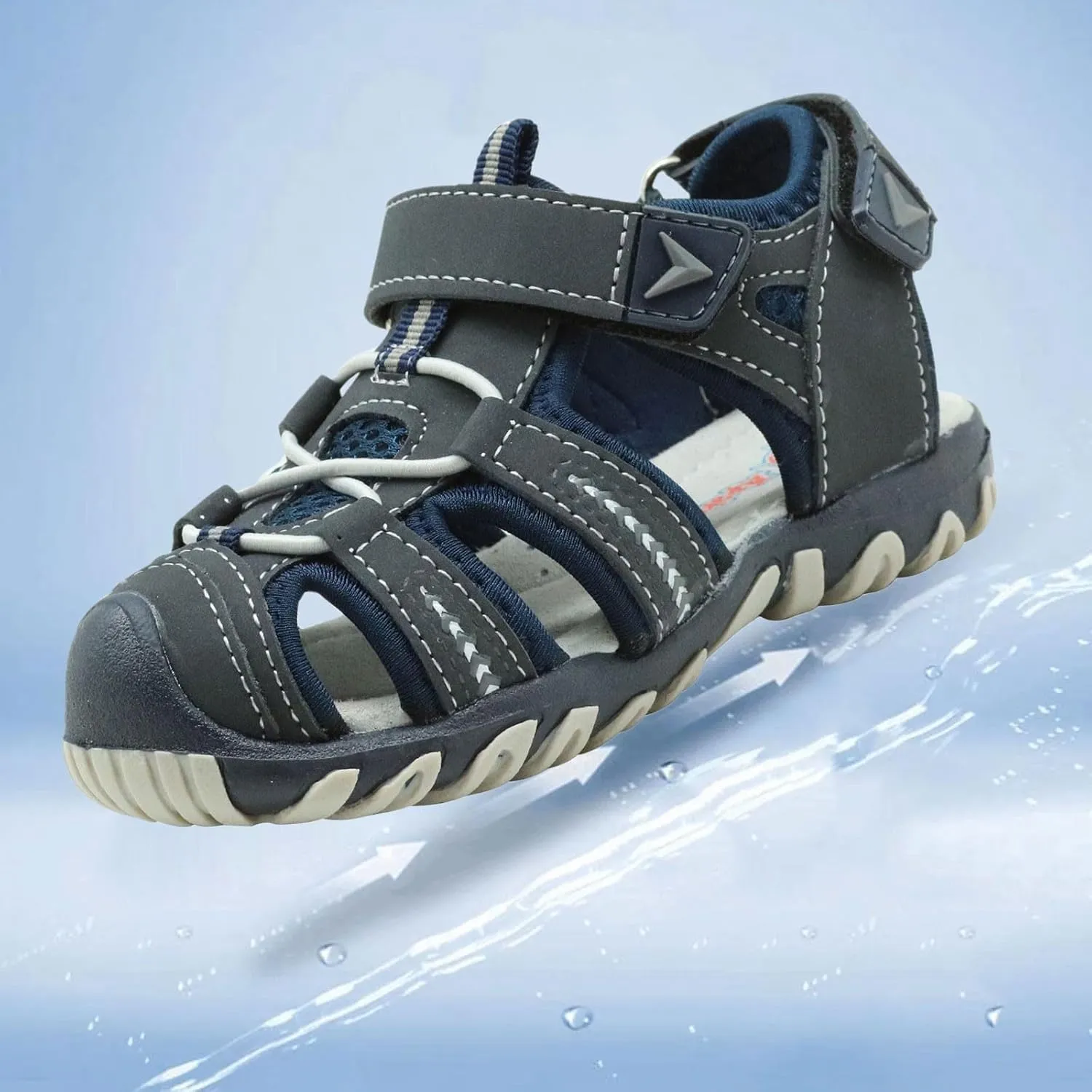 Boys Girls Sport Water Sandals Closed Toe Outdoor(Toddler/Little Kid/Big Kid) Kids Casual Sandal Beach Sandals