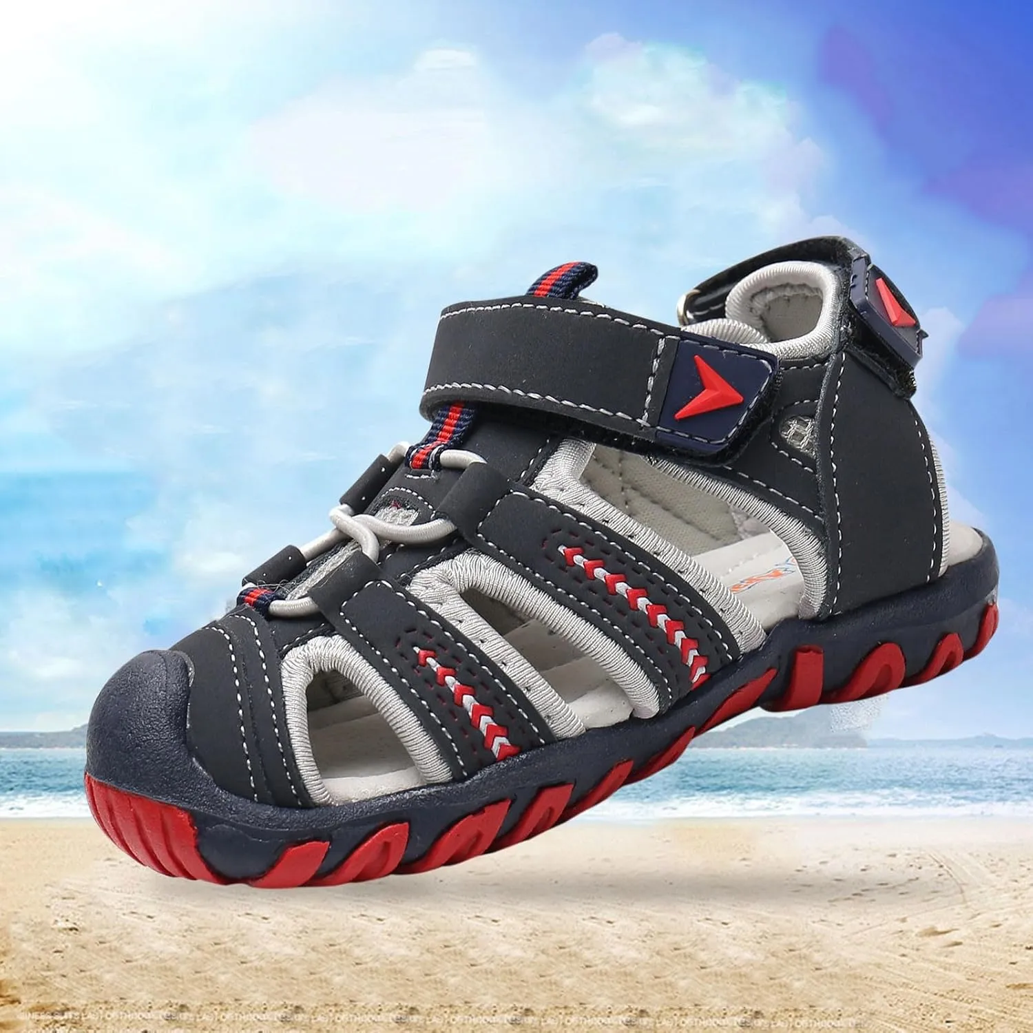Boys Girls Sport Water Sandals Closed Toe Outdoor(Toddler/Little Kid/Big Kid) Kids Casual Sandal Beach Sandals