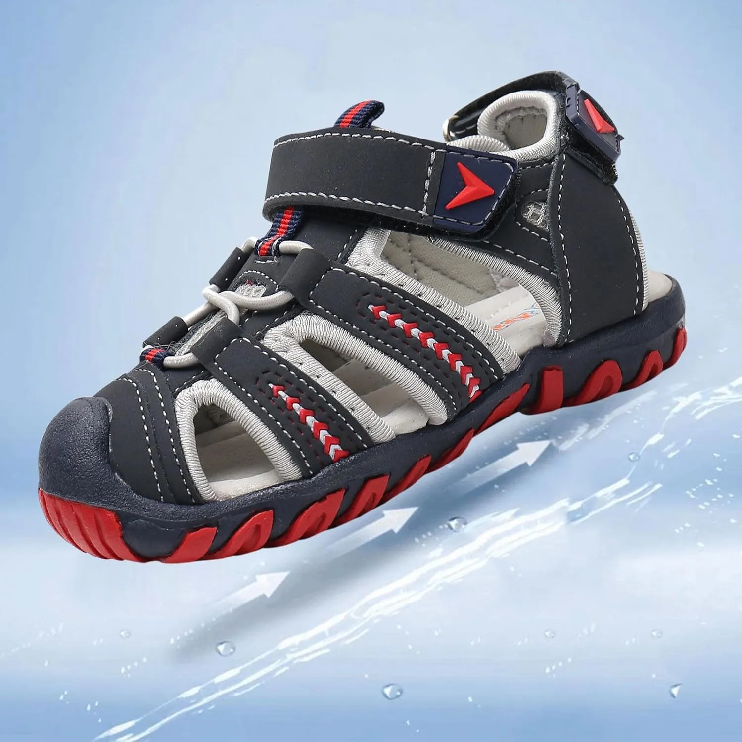 Boys Girls Sport Water Sandals Closed Toe Outdoor(Toddler/Little Kid/Big Kid) Kids Casual Sandal Beach Sandals