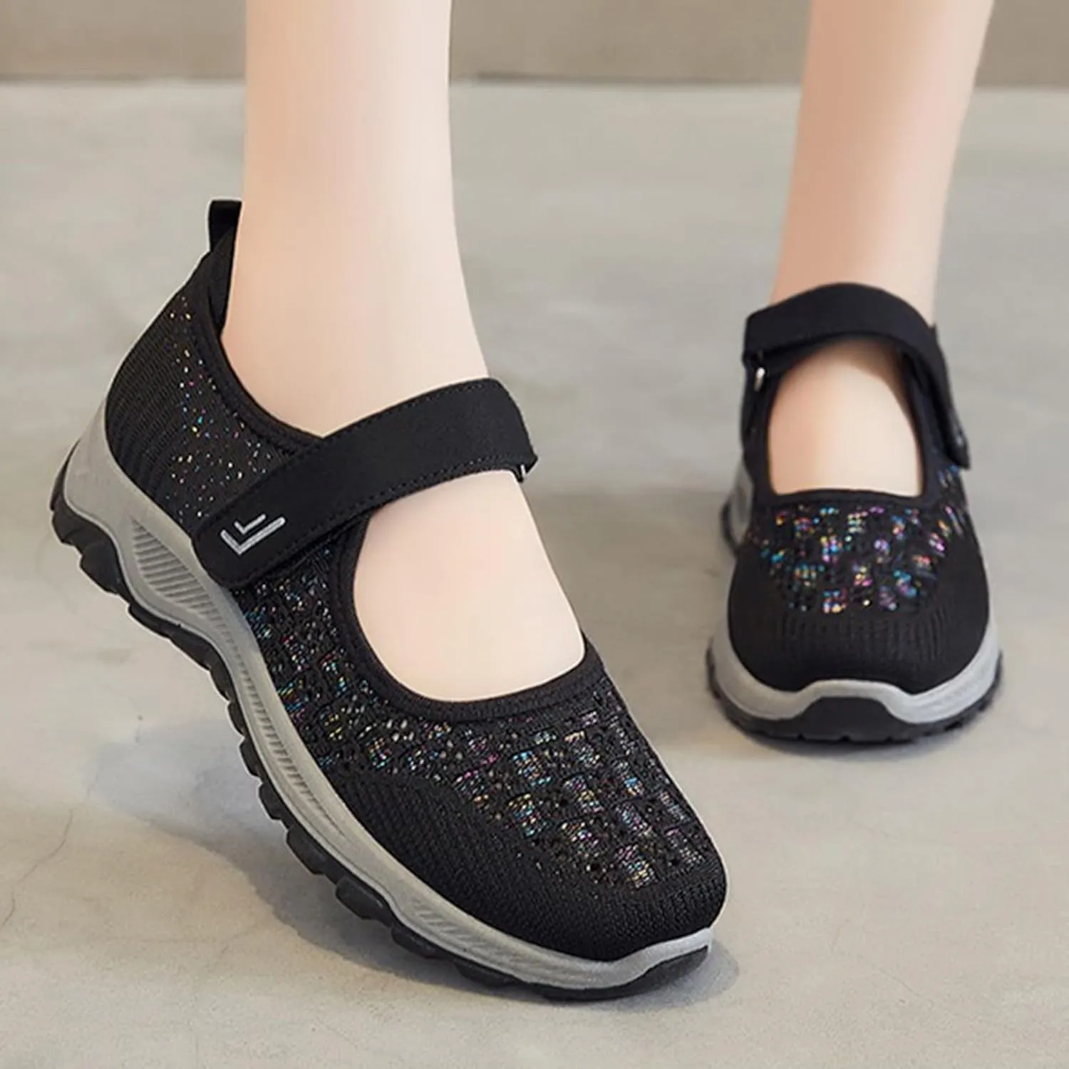 Breathable Fashion Sneakers for Women Lightweight Work Shoes Orthopedic Shoes Arch Support Walking Shoes