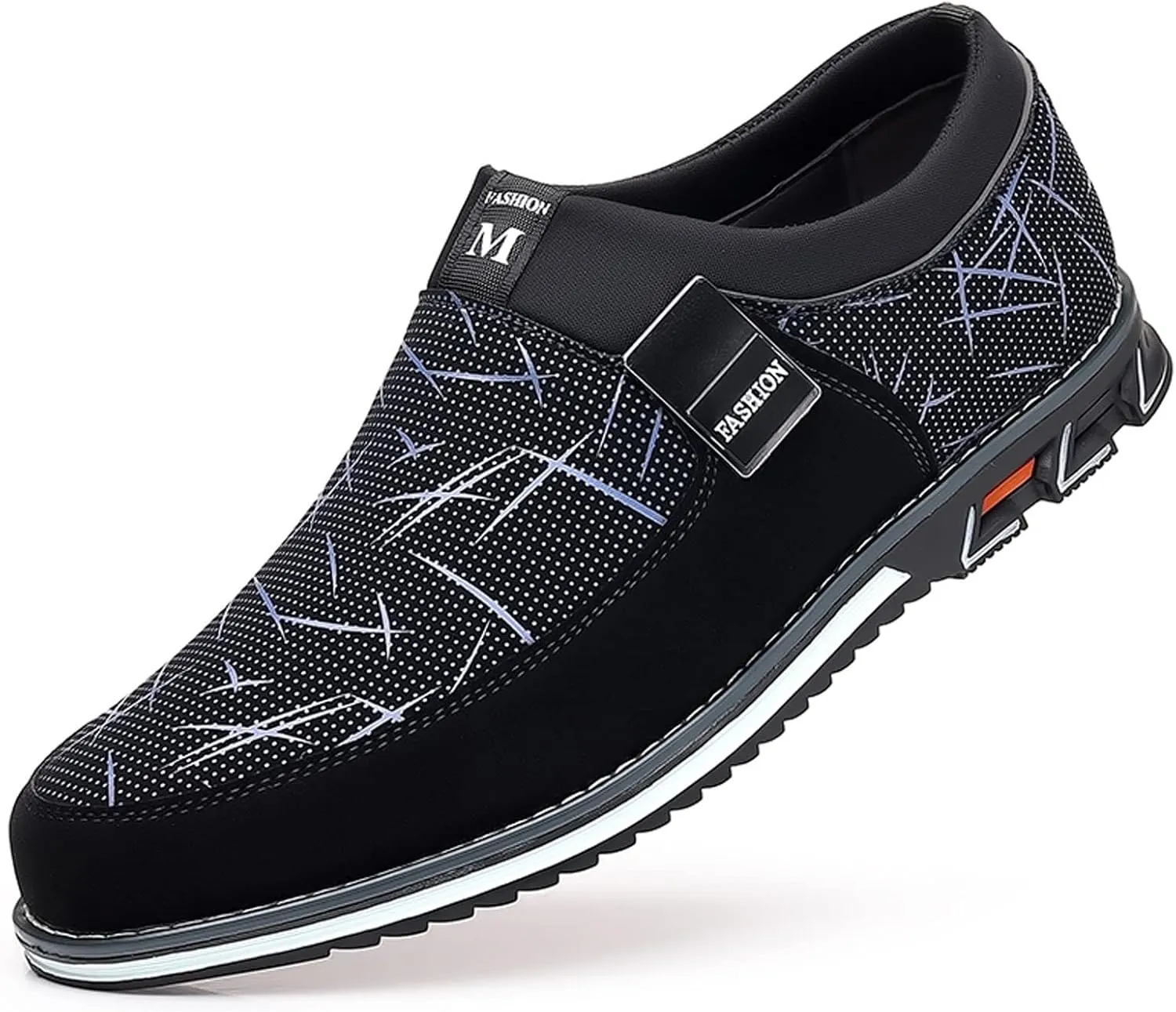 Breathable Walking Shoes for Men Lace Up Lightweight Breathable Fashion Sneaker Men's Comfortable Canvas Shoes