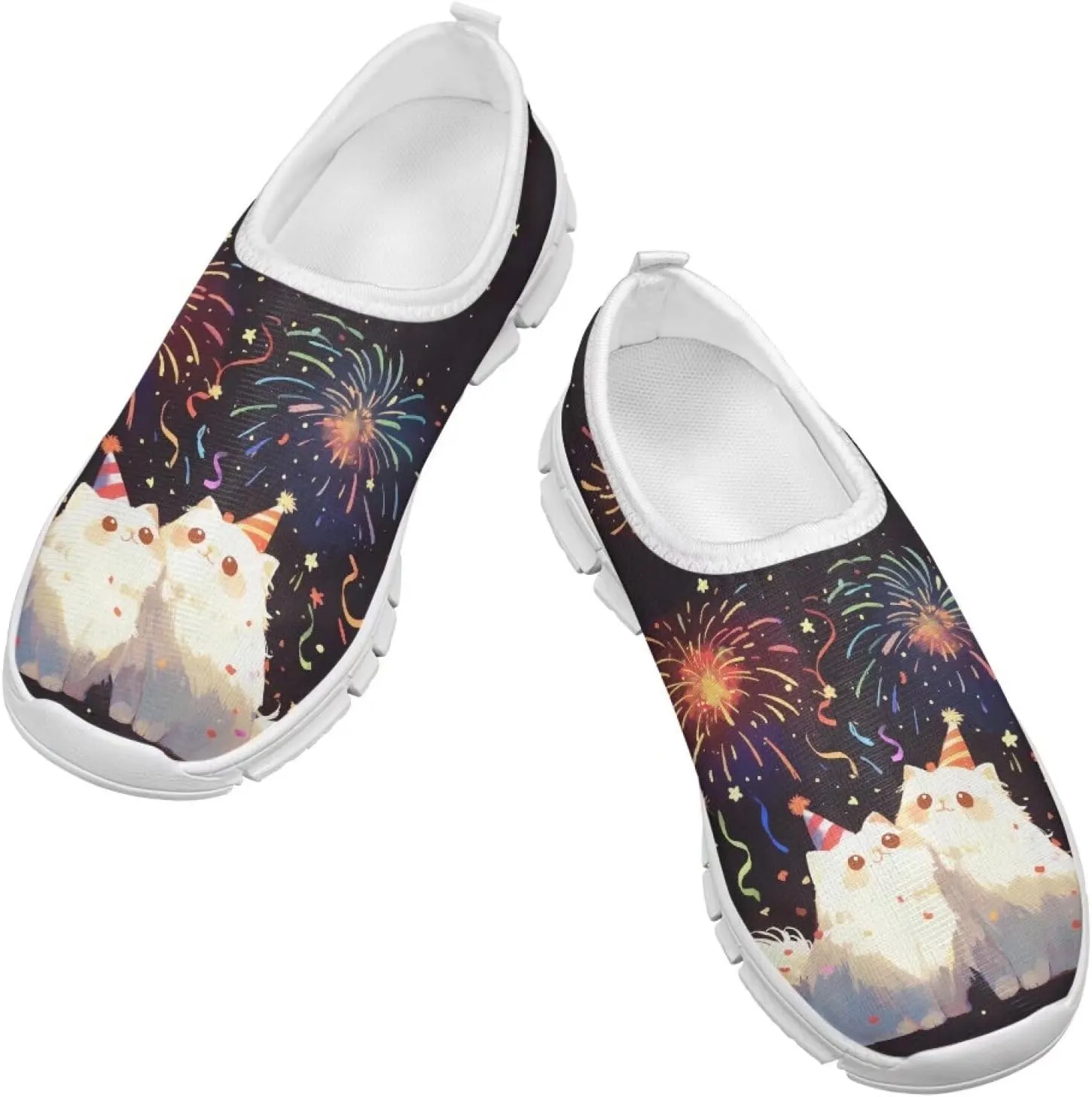 Casual Slip On Flats Sneakers for Boys Girls,Children's Low-Top Skateboard Shoes Outdoor Sport Training Shoes