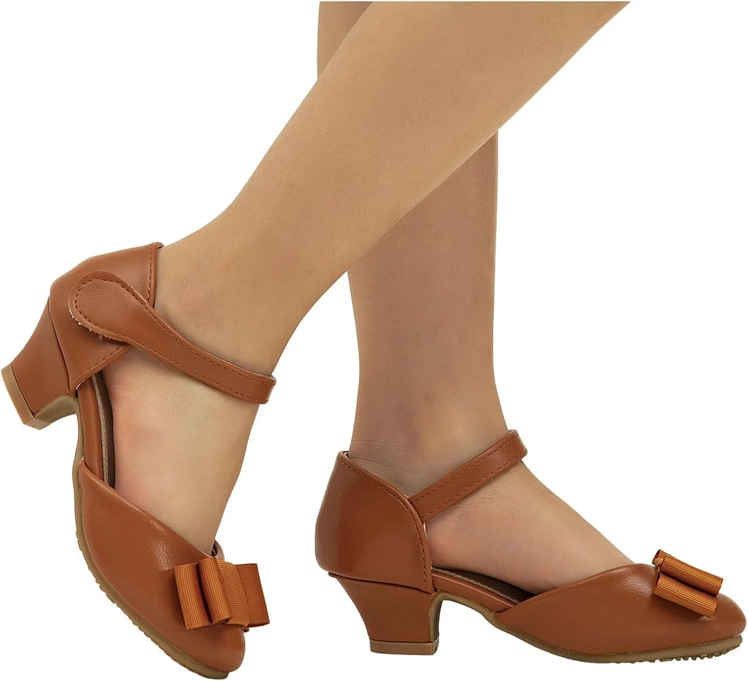 Children's Back Strap Water Sandal Girls Princess Shoes Little Girls Hollow Bow Sandals Children's Dance Performance Dress High Heels