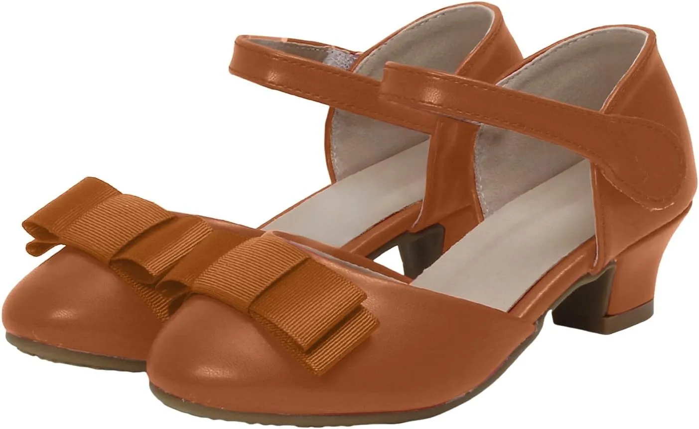 Children's Back Strap Water Sandal Girls Princess Shoes Little Girls Hollow Bow Sandals Children's Dance Performance Dress High Heels