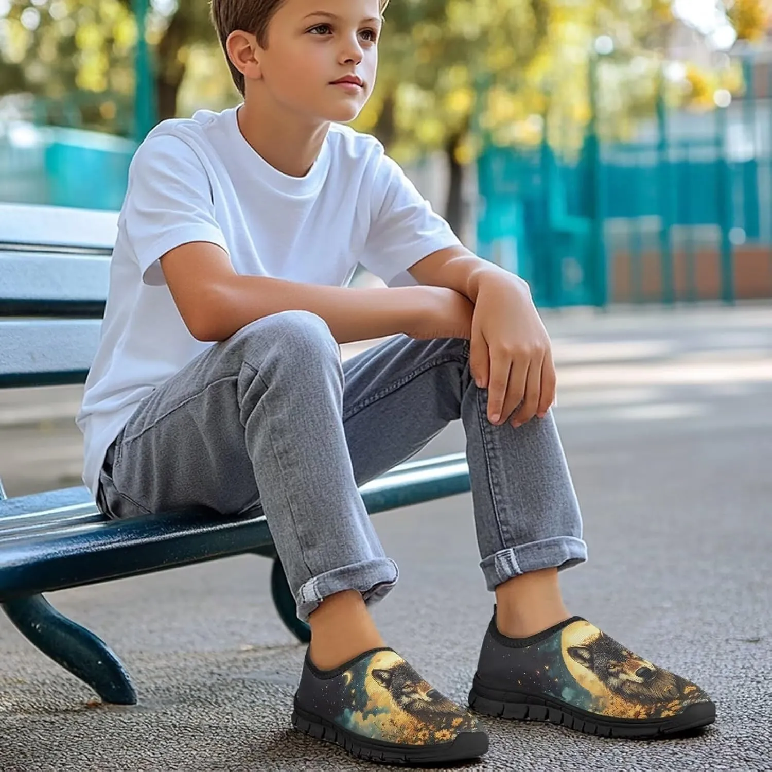 Children's Slip On Flats Sneakers,Low-Top Skateboard Shoes for Boys & Girls,Suitable for Outdoor Fun & Casual Wear