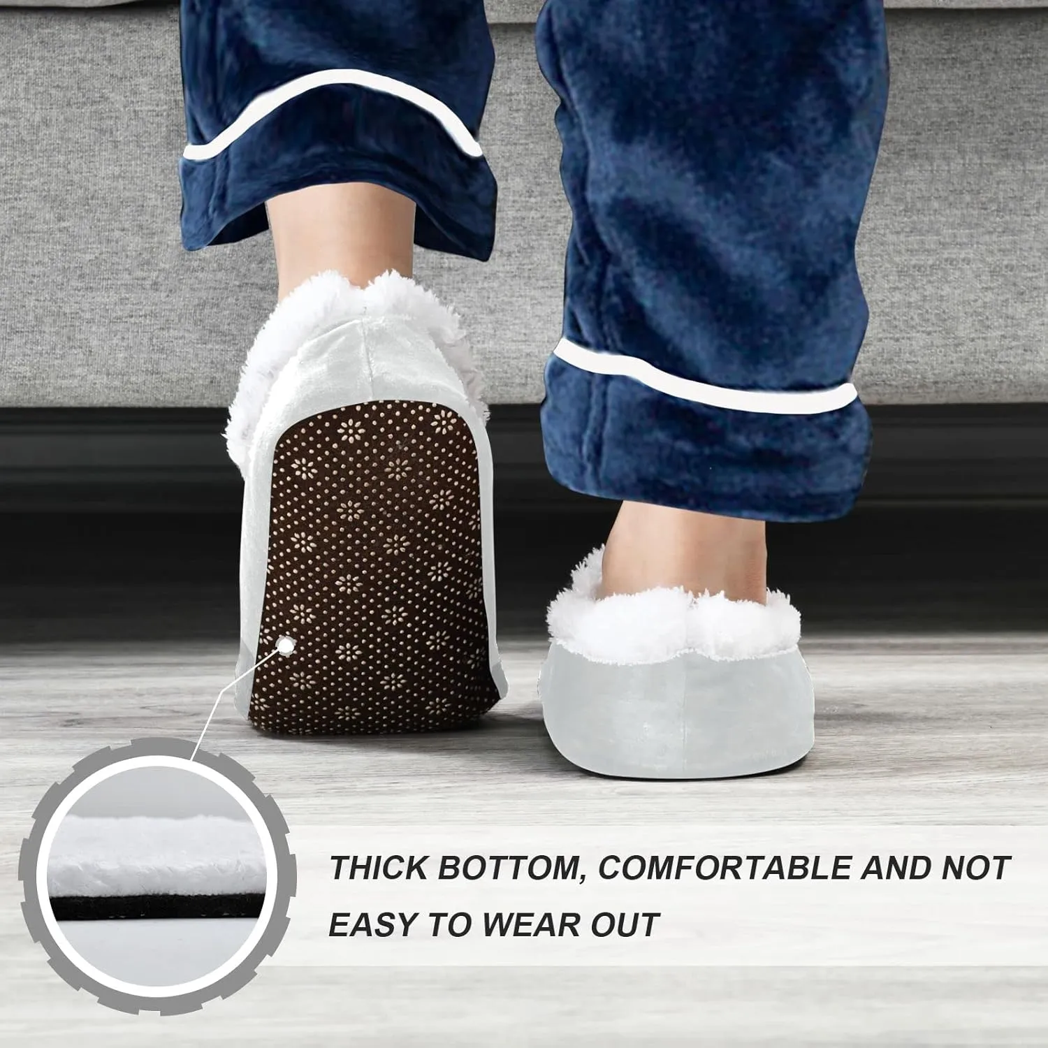 Dachshund Puppy Slippers for Kids Cute Dog Home House Fuzzy Slipper Indoor Soft Plush Fleece Non Slip Casual Shoes for Boys Girls, S