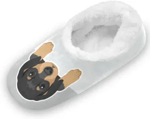 Dachshund Puppy Slippers for Kids Cute Dog Home House Fuzzy Slipper Indoor Soft Plush Fleece Non Slip Casual Shoes for Boys Girls, S