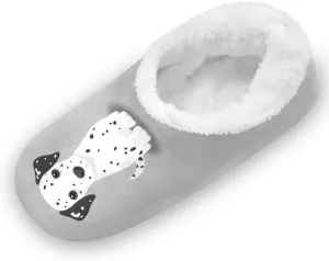 Dalmatian Puppy Slippers for Kids Cute Dog Home House Fuzzy Slipper Indoor Soft Plush Fleece Non Slip Casual Shoes for Boys Girls, S