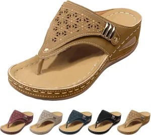Dotmalls Orthopedic Sandals for Women Dressy,Breathable Mesh WedgeSandals PlatformFlip FlopsOpen Toe Beach Sandals