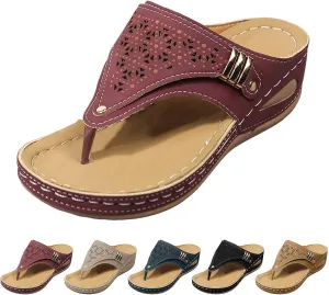 Dotmalls Orthopedic Sandals for Women Dressy,Breathable Mesh WedgeSandals PlatformFlip FlopsOpen Toe Beach Sandals