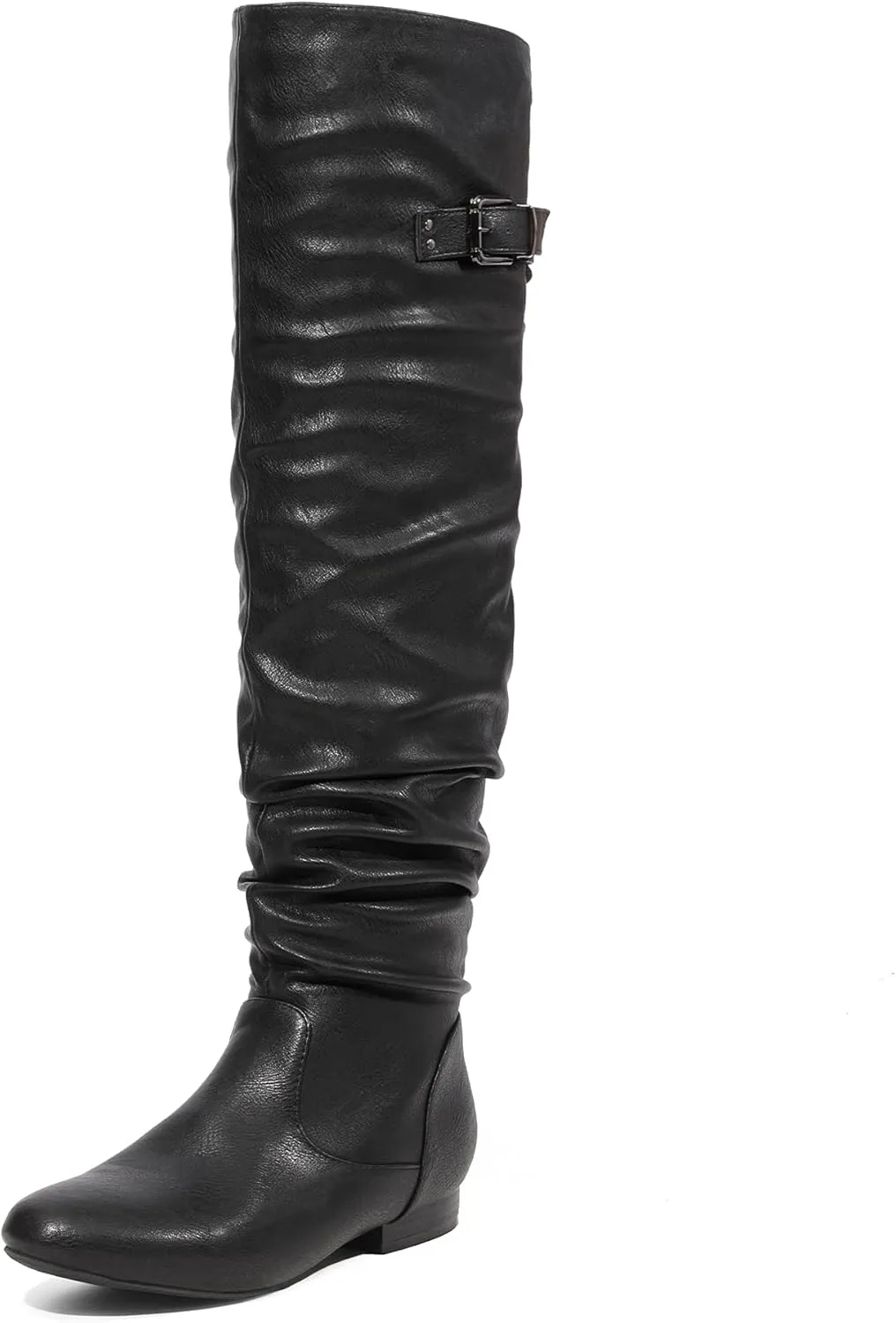 DREAM PAIRS Women's Suede Over The Knee Thigh High Winter Boots