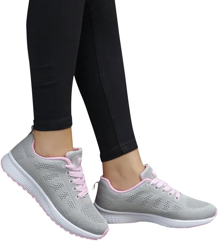 Dress Sneakers Men Running Shoes for Women Running Shoes Womens Lightweight Slip on Non Slip Low Top Casual Women's Loafers & Slip-Ons White Leather Sneakers for Women
