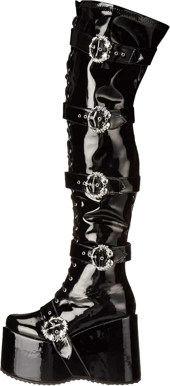 Ellie Shoes Women's Platform Over The Knee Boot 500-KAMORA-WHT-6