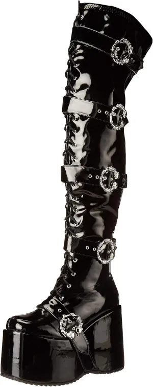 Ellie Shoes Women's Platform Over The Knee Boot 500-KAMORA-WHT-6