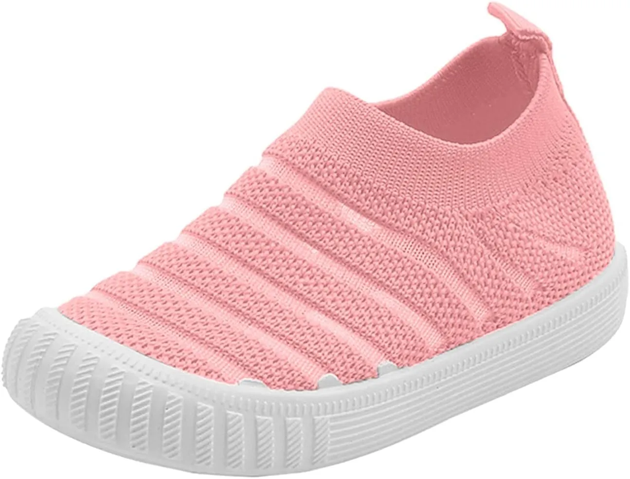 EnJoCho Toddler Casual Shoes Summer And Autumn Girls Sneakers Flying Woven Mesh Breathable Comfortable Flat Casual