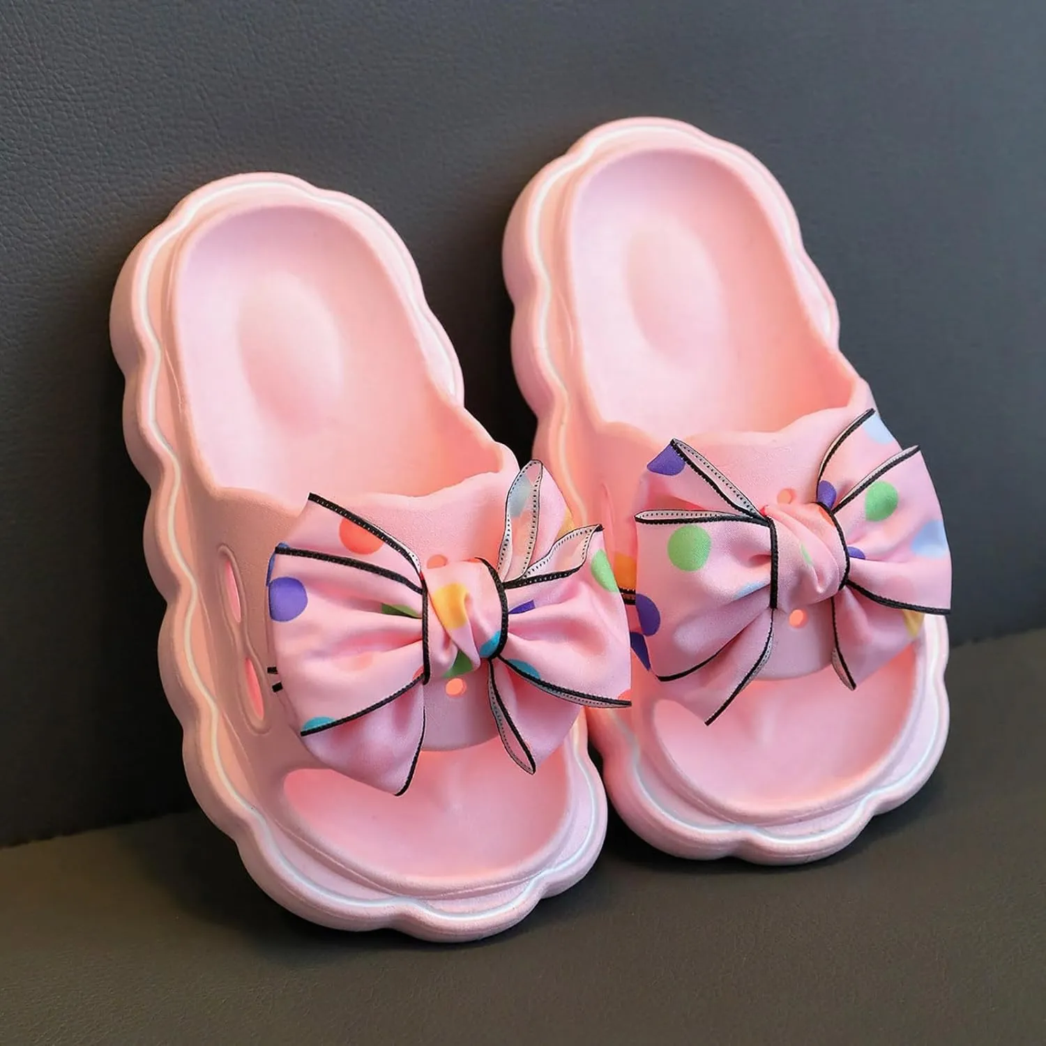 EVA Summer Slippers Children Slippers Cartoon Dinosaur Flat Bottom Home Breathable Beach