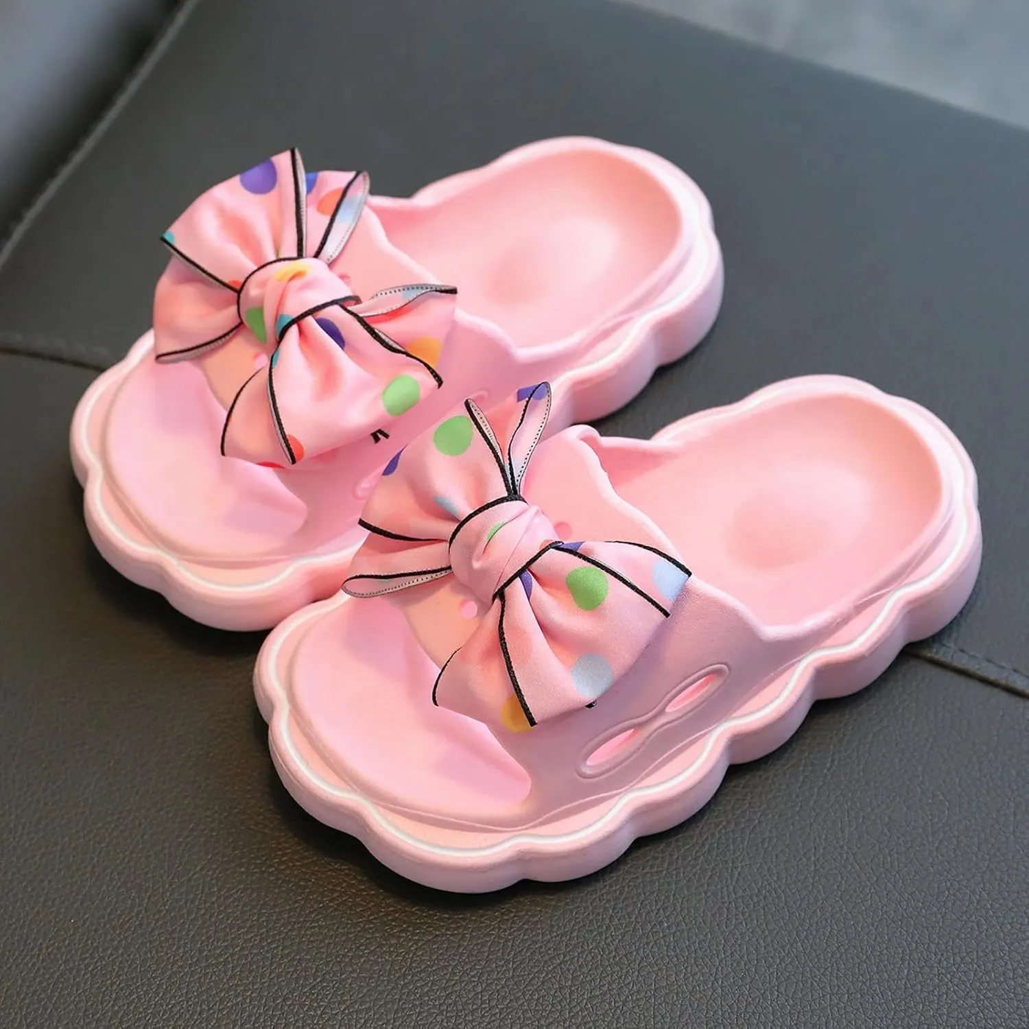 EVA Summer Slippers Children Slippers Cartoon Dinosaur Flat Bottom Home Breathable Beach