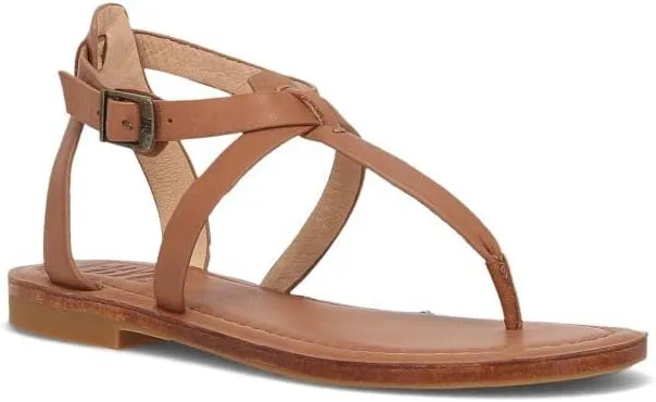 Frye Taylor Womens Sandals - Soft Full-Grain Leather with Padded Footbed, Adjustable Ankle Strap, and Flexible Rubber Outsole with Low Heel