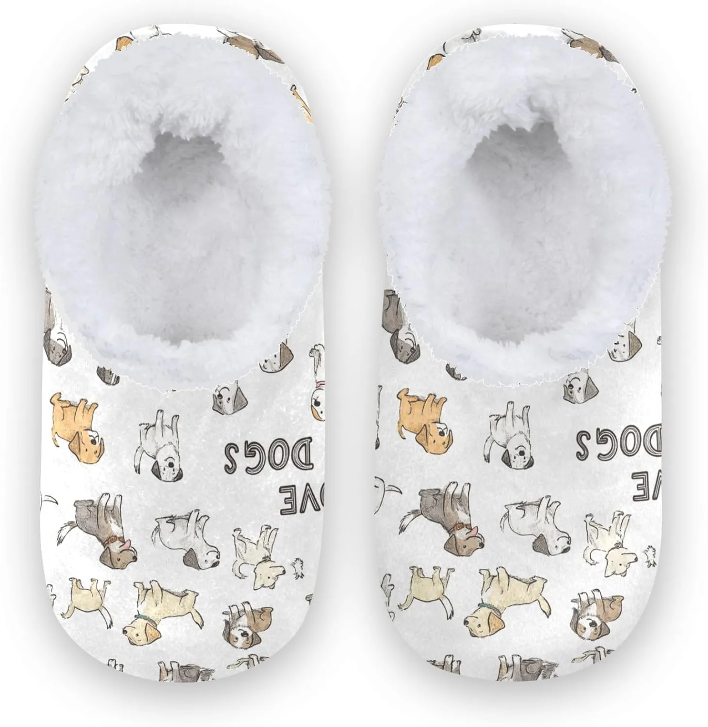 Gredecor Boys Girls Toddler Slippers for Kids Home House Slippers Warm Fur Non Slip Plush Indoor Slipper Socks