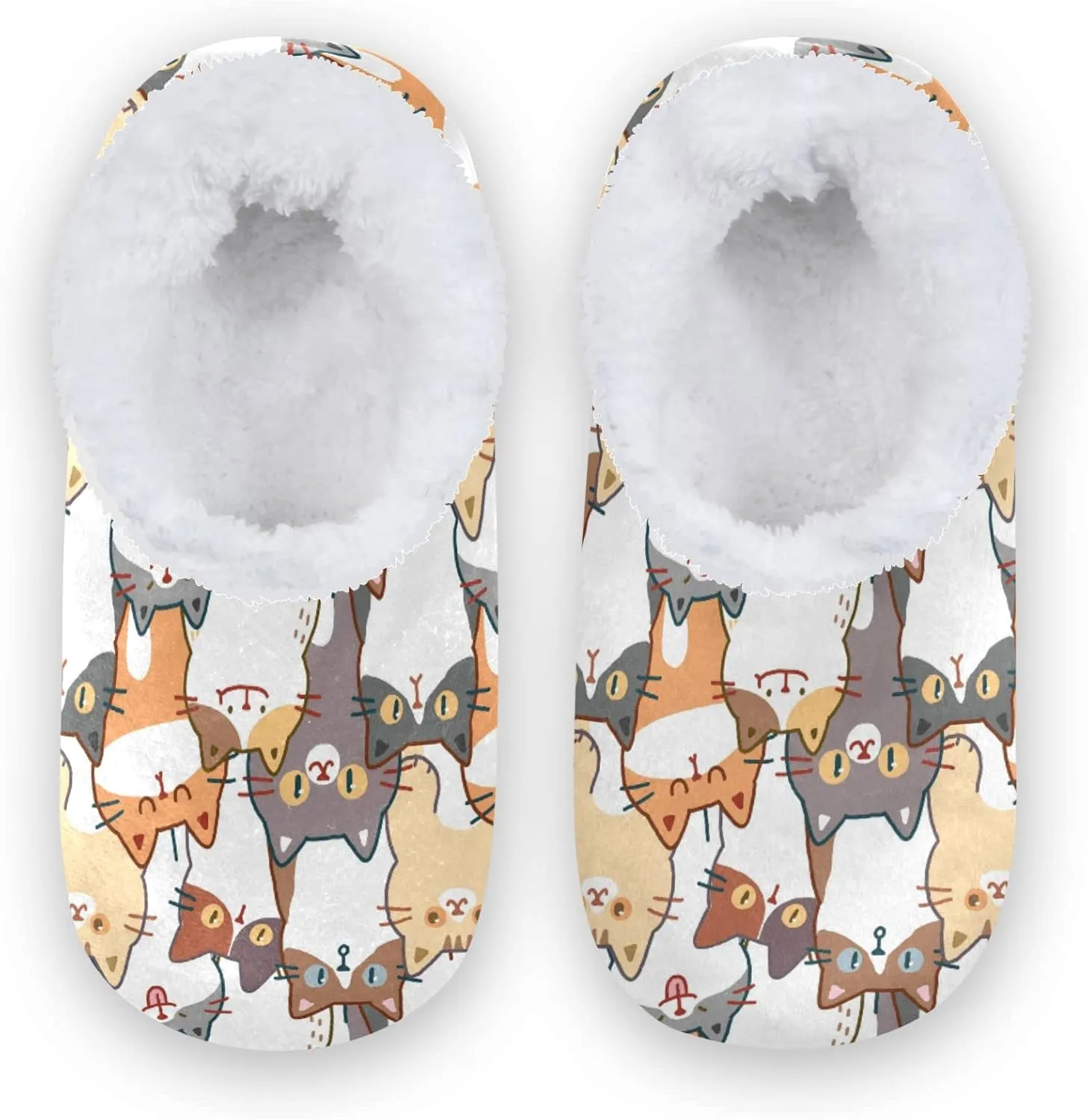 Gredecor Boys Girls Toddler Slippers for Kids Home House Slippers Warm Fur Non Slip Plush Indoor Slipper Socks