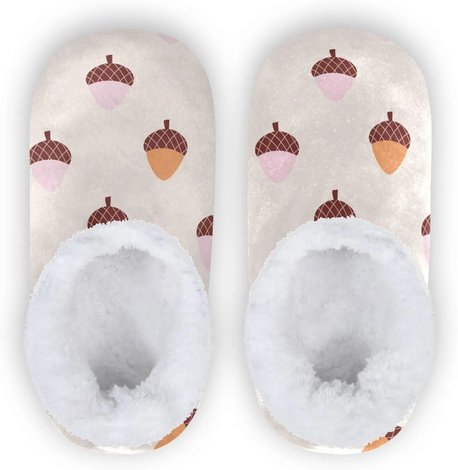 Gredecor Slippers for Kids Fall Autumn Home House Fuzzy Slippers Indoor Soft Non Slip Casual Shoes for Boys Girls, 9-13.5