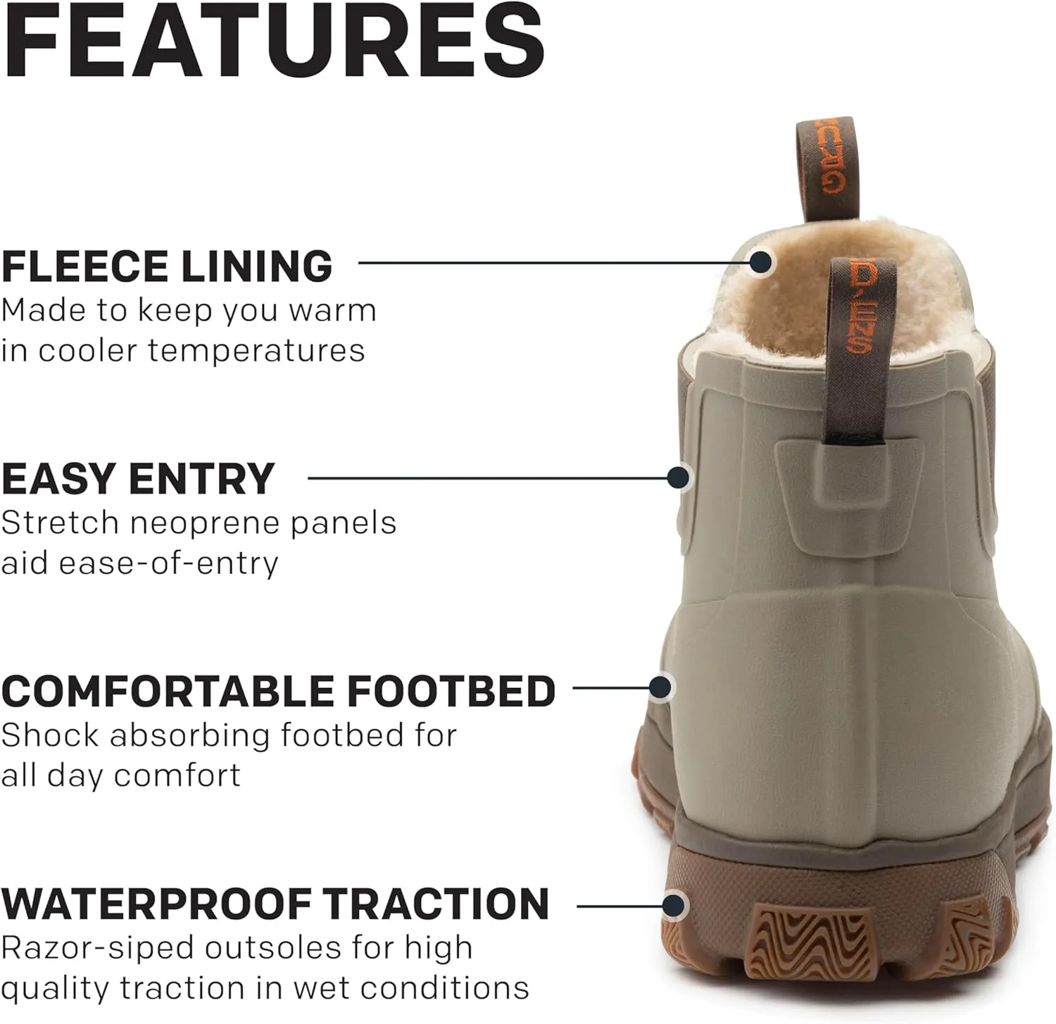 Grundéns Women's Deviation Sherpa Ankle Boot | Durable, Waterproof, Fleece Lined