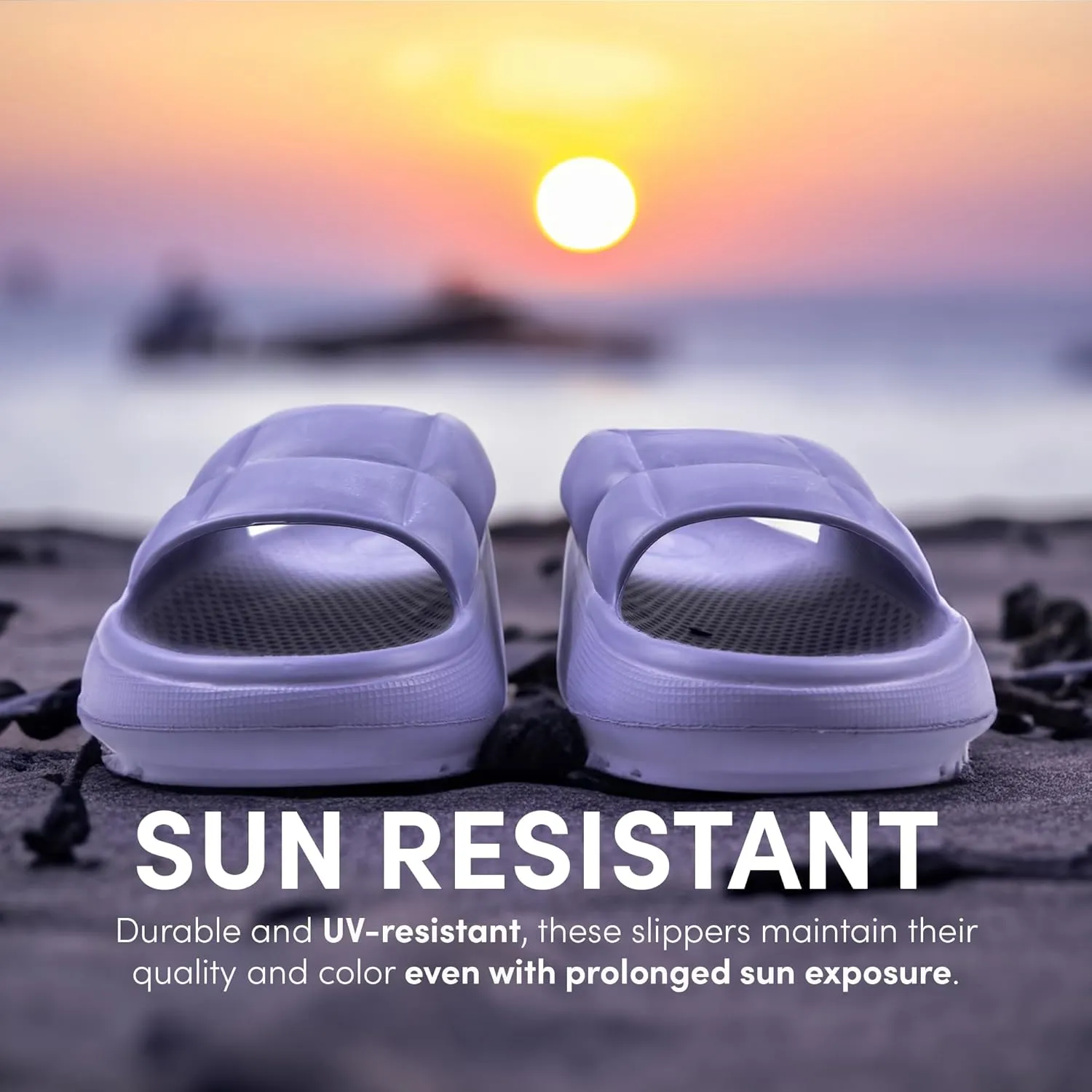 Helios Sandals with Flexible, Non-Slip, & Waterproof Material for Women, Men, Children, One Buckle Rubber Unisex Eva Sandals for Summer